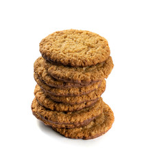 Thin Oatmeal Cookies, Healthy Cereal Crackers with Chocolate