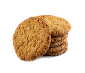 Thin Oatmeal Cookies, Healthy Cereal Crackers with Chocolate