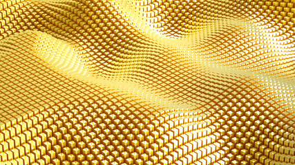 Abstract geometry background. 3d illustration, 3d rendering.