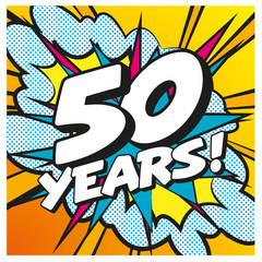 Carte Happy Birthday 50 years 