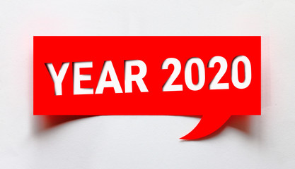 Year 2020 creative word