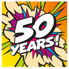 Carte Happy Birthday 50 years 