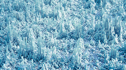 Abstract geometry background. 3d illustration, 3d rendering.