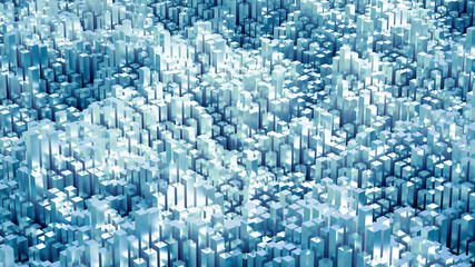 Abstract geometry background. 3d illustration, 3d rendering.