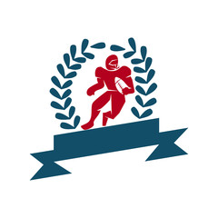 American Football Sport Logo Template Design Emblem