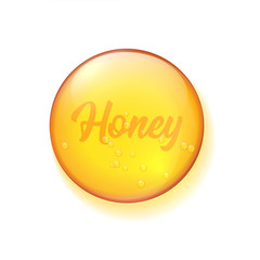Realistic honey drop