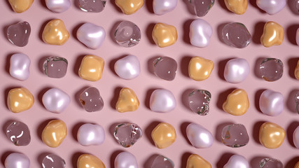 Abstract background with beautiful stones. 3d illustration, 3d rendering.