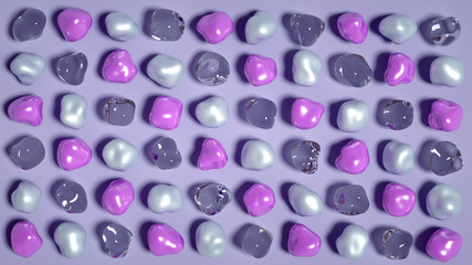 Abstract background with beautiful stones. 3d illustration, 3d rendering.