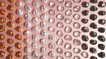 Abstract background with beautiful stones. 3d illustration, 3d rendering.