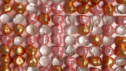 Abstract background with beautiful stones. 3d illustration, 3d rendering.