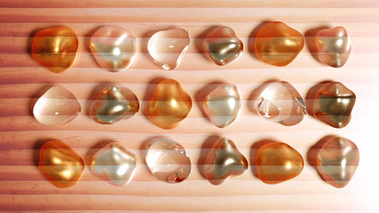 Abstract background with beautiful stones. 3d illustration, 3d rendering.