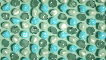 Abstract background with beautiful stones. 3d illustration, 3d rendering.