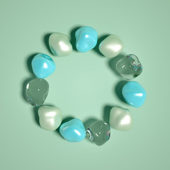 Abstract background with beautiful stones. 3d illustration, 3d rendering.