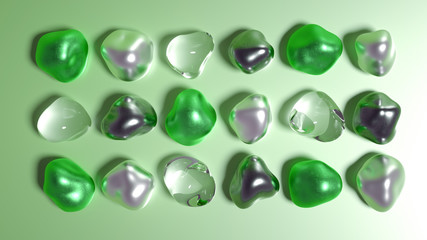 Abstract background with beautiful stones. 3d illustration, 3d rendering.