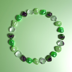 Abstract background with beautiful stones. 3d illustration, 3d rendering.