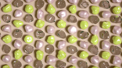 Abstract background with beautiful stones. 3d illustration, 3d rendering.