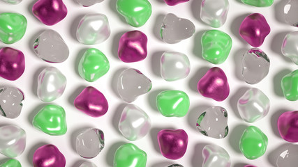 Abstract background with beautiful stones. 3d illustration, 3d rendering.