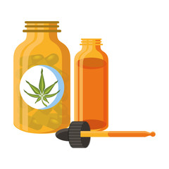 cannabis martihuana sativa hemp cartoon