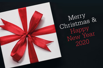 Merry Christmas & Happy new year 2020 with gift.