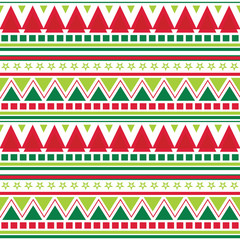 Fototapeta premium Seamless Christmas background with abstract pattern design