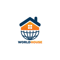 World House Logo Template Design Vector, Emblem, Design Concept, Creative Symbol, Icon