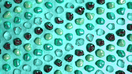 Abstract background with beautiful stones. 3d illustration, 3d rendering.