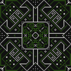 Ethnic Embroidery Decorative Floral Seamless Pattern