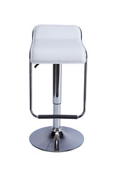 High bar stool with leather cover
