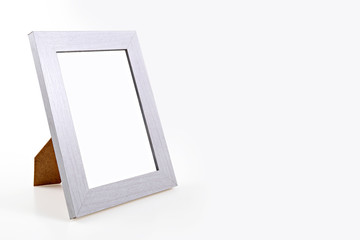 Blank white wooden frame 