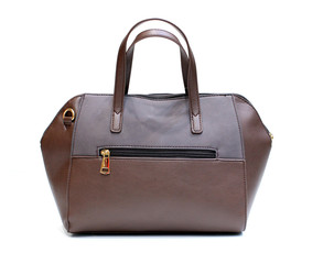 beautiful hand purse isolated on white background