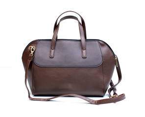 beautiful hand purse isolated on white background