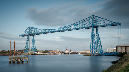 Early morning at the Middlesbrough Transporter Bridge