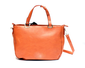 beautiful hand purse isolated on white background