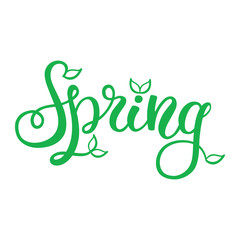 Obraz premium Hand lettering spring