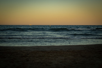 Sunset in the beach