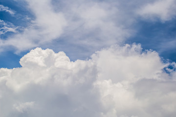 The white clouds in the sky in the afternoon , 