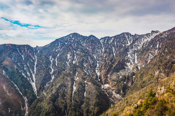 Cang Mountain (Cangshan Mountain). It is a mountain range immediately west of Dali City in Yunnan province of Southwest China.