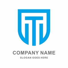 Monogram Letter T Business Company Vector Logo Design