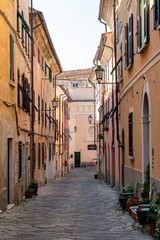 Fototapeta na wymiar Street of Castelnuovo Magra, Liguria