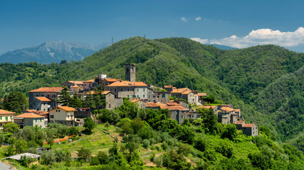 Fototapeta na wymiar Marciaso, historic village in Lunigiana, Tuscany