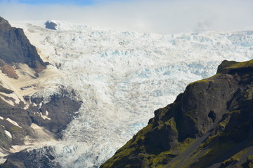 ヴァトナヨークトル氷河の景観