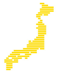 Obraz premium Karte von Japan