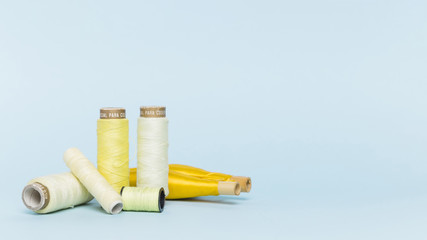 Group of yellow thread reals