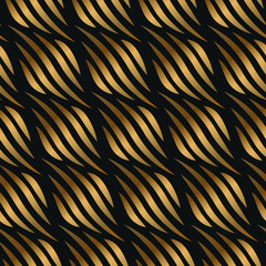 Luxury Decorative Architectural Flow Lines Seamless Pattern