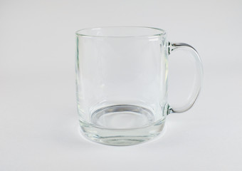empty glass isolated on white background