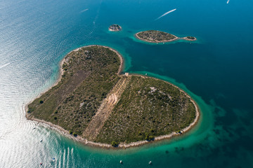 Heart shaped island of Galesnjak