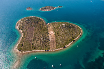 Heart shaped island of Galesnjak