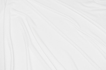Fototapeta na wymiar White crumpled blanket, texture, background