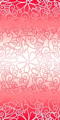 Endless red ornament in red and  white colors. Towel, print for fabric, wrapping design.