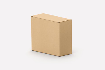 3d illustrator cardboard boxe isolated over white background